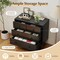 Bedroom and Living Room Dresser Wide 4-Drawer Wooden Organizer